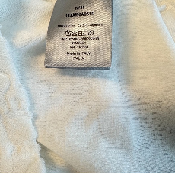 Terry Oblique T-Shirt Relax Fit Off White Inspired - Picture 6 of 7